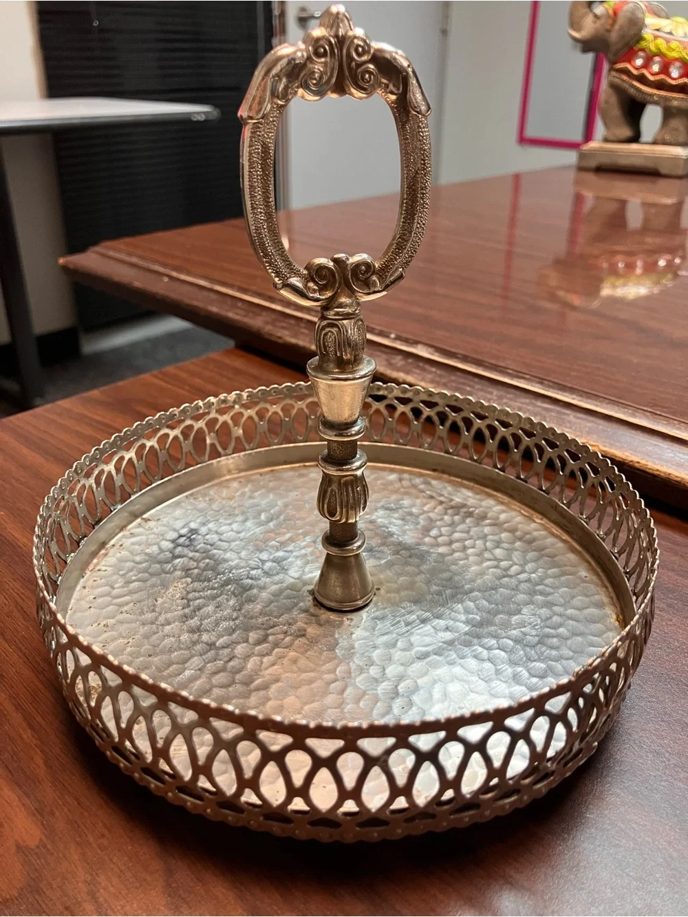 Antique Silver Plated Caddy